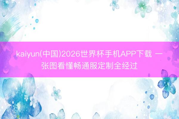 kaiyun(中国)2026世界杯手机APP下载 一张图看懂畅通服定制全经过